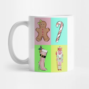 Pastel Pop Art Christmas Mug